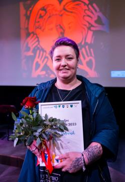 Naziv Prostovoljka zasavske regije 2023 za občino Trbovlje je prejela Karmen Pusovnik